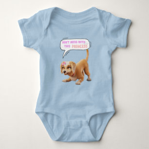 Leg dich nicht mit dieser Prinzessin an Baby Strampler