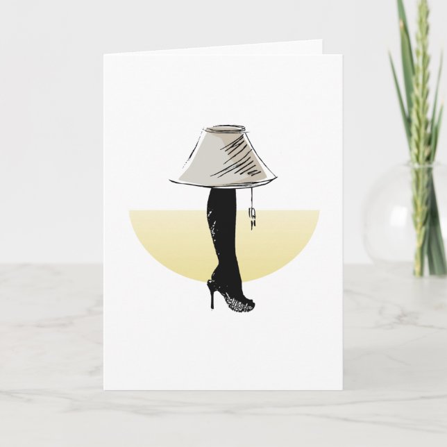 Leg lamp feiertagskarte (Vorderseite)