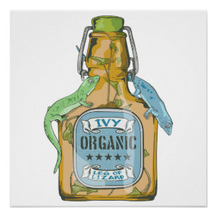 Leg von Lizard Macbeth Hexen Zauber Poster