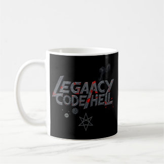 "LEGACY CODE HELL" Glitch Metal Tasse - Programmie