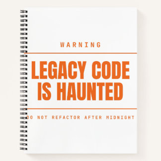 Legacy-Code ist lustig verflucht Funny Programmer Notizbuch