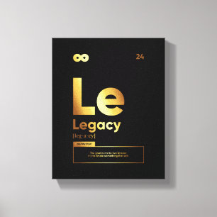 Legacy-Definition Motivierend Leinwand