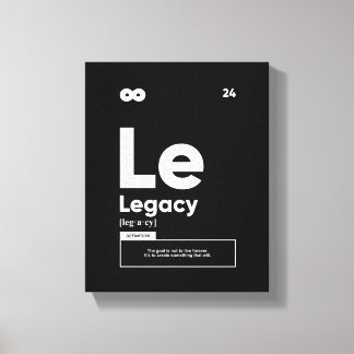 Legacy-Definition | Motivierend Leinwand Wall Art