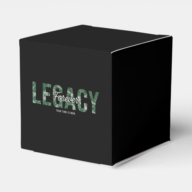 Legacy Forever Motivational Quote Art Geschenkschachtel (Rückseite)