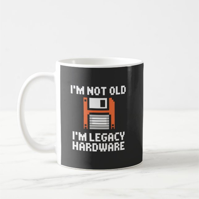 Legacy-Hardware Retro-8-Bit-Programmierer Kaffeetasse (Links)