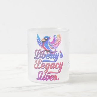 Legacy Lives - Elegantes Vogeldesign - Mattglastasse
