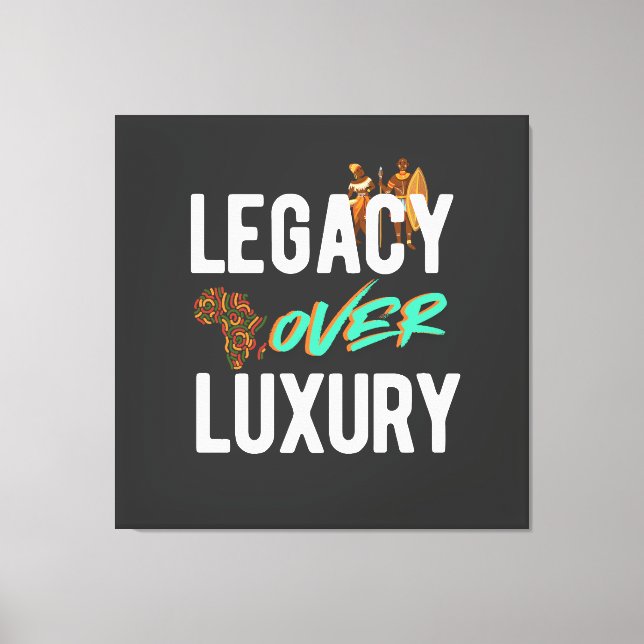 Legacy Over Luxury | Leinwanddruck (Vorderseite)