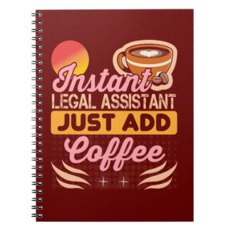 Legal Assistant Coffee Notebook Gift Notizblock