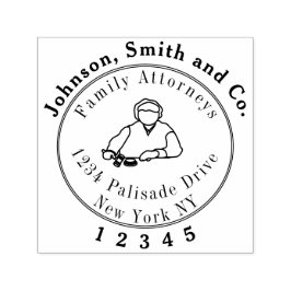 Legal, Attorey, Briefmarke des Rechtsanwalts mit t Permastempel