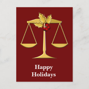 Legal Corporate Weihnachtsgrüße Feiertagspostkarte