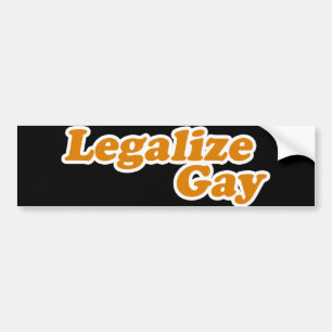 Legalisation Gay Autoaufkleber