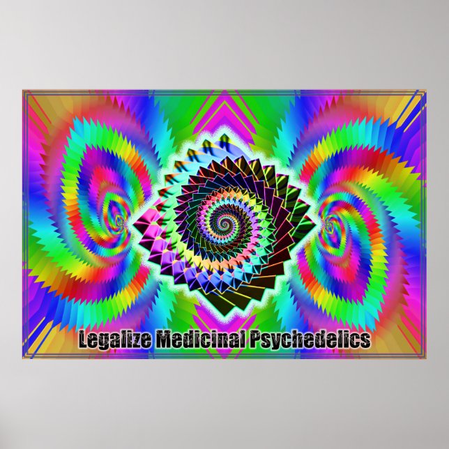 Legalisieren der Psychedelik Poster (Vorne)