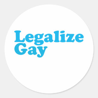 Legalisieren des homosexuellen Babys Runder Aufkleber