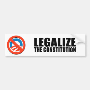 Legalisieren Sie die Konstitution Autoaufkleber