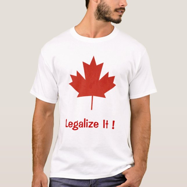 Legalisieren Sie es, Kanada, Ahornblatt T-Shirt (Vorderseite)