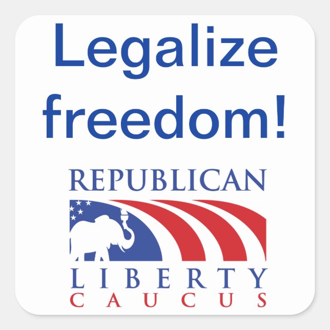 Legalisieren Sie Freedom RLC Aufkleber (Vorderseite)