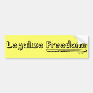 Legalisieren Sie Freiheit! Autoaufkleber