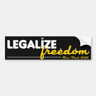 Legalisieren Sie Freiheit Autoaufkleber