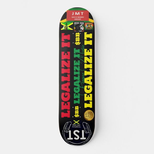 LEGALISIEREN SIE IT JMT JAMAICA 8 1/4" Skateboard  (Vorderseite)
