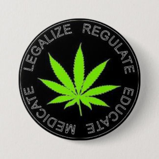 Legalisieren Sie Unkraut-Knopf Button