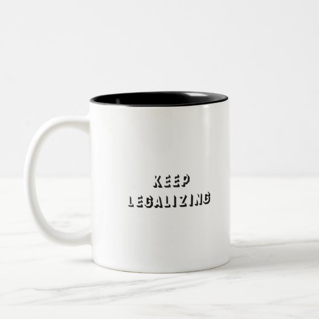 Legalisierung behalten zweifarbige tasse (Links)