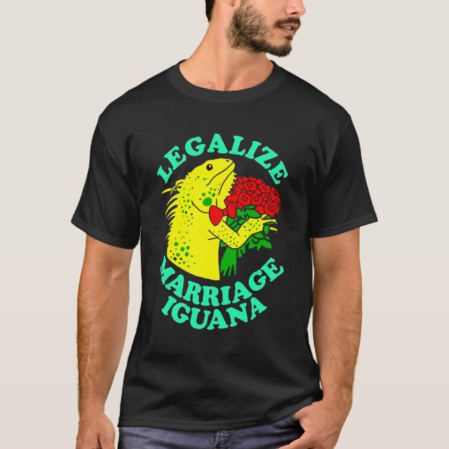 Legalisierung der Ehe Iguana T-Shirt (Vorderseite)