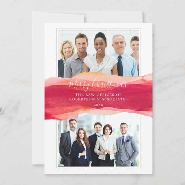 leganfarben Frohe Weihnachten Unternehmen Ankündigung (Vorderseite)