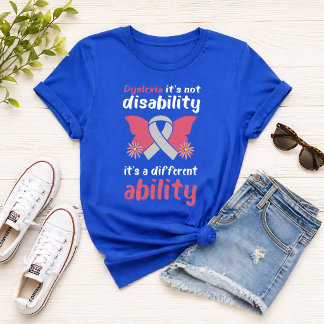 Legasthenie-Bewusstsein Unterschiedliche Fähigkeit T-Shirt
