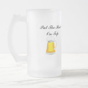 Lege dein Bier in einen Stein, um es besser schmec Mattglas Bierglas