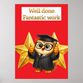 Lege die Eule, sehr gut fantastische Arbeit zwei g Poster