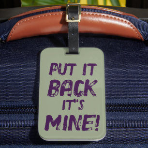 Lege es in seinen Mund zurück Gepäckanhänger