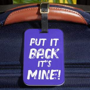 Lege es in seinen Mund zurück Gepäckanhänger