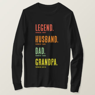 Lege Husband Vater Opa seit langem schlucken T-Shirt