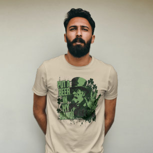 "Lege mir ein Bier in die Hand" St. Patrick's Day T-Shirt
