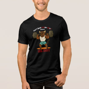 Legen-Dairy Leg Day – Lustiger Bulle Kniebeugen-Wo Tri-Blend Shirt