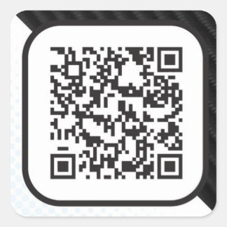 Legen Sie den Scannercode auf diese Werte Quadratischer Aufkleber