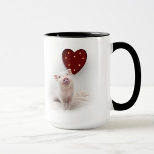 Legen Sie die Schwein-Herz-Tasse in Essig ein Tasse