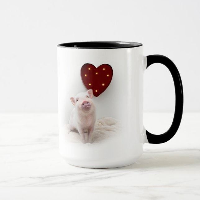 Legen Sie die Schwein-Herz-Tasse in Essig ein Tasse (Rechts)
