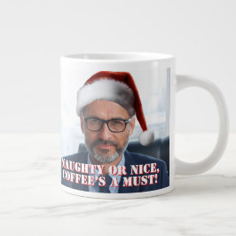 Legen Sie eine Weihnachtsmannmütze an | Funny Offi Jumbo-Tasse