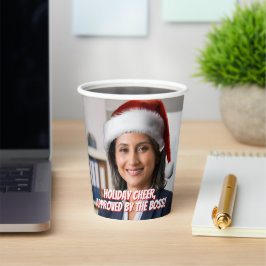 Legen Sie eine Weihnachtsmannmütze an | Funny Offi Pappbecher