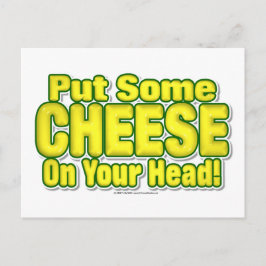 Legen Sie etwas KÄSE auf Ihren Kopf! Postkarte