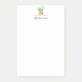 Legen Sie Ihr Logo hier ab Post-it Klebezettel