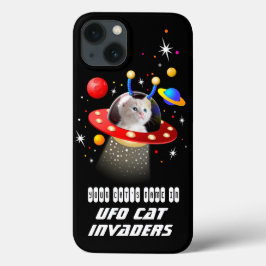 Legen Sie Ihre Katze in eine Alien Raumschiff UFO Case-Mate iPhone Hülle