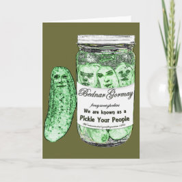 Legen Sie Ihre Leute in Essig ein Karte