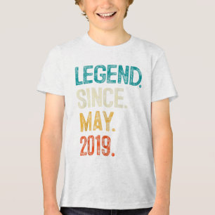 Legend 2019 6. Geburtstagsgeschenke für Junge Mädc Tri-Blend Shirt
