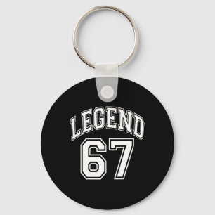 Legend 67 Number Varsity Team - 67. Geburtstag und Schlüsselanhänger
