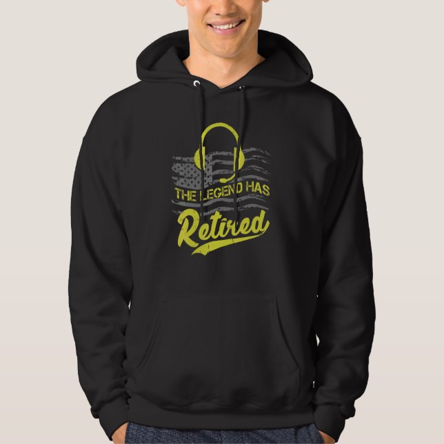 Legend 911 Dispatcher Retired Retirement Hoodie (Vorderseite)