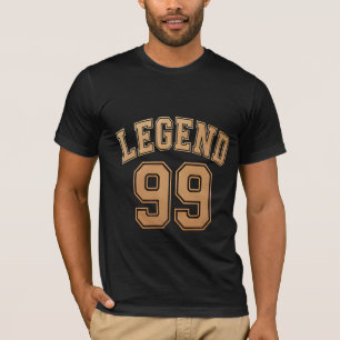Legend 99 Retro-Sport-Typografie T-Shirt