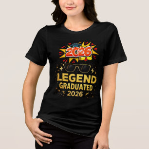 Legend Absolventen Klasse 2026 T-Shirt   Cool Abso Tri-Blend Shirt