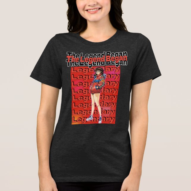 Legend Began  Tri-Blend Shirt (Vorderseite)